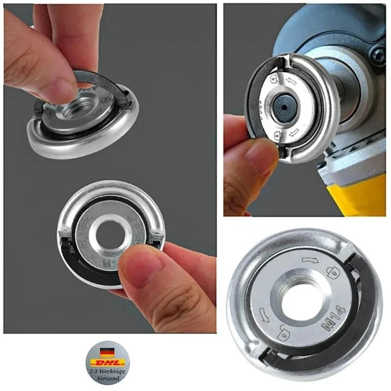 M14 Schnellspannmutter Winkelschleifer Spannmutter Schraube Flex - Bild 1 von 4