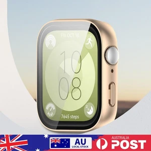 PC Watch Case with Tempered Glass Bumper Case Shell Cover for Huawei Watch Fit3 - Photo 1 sur 42