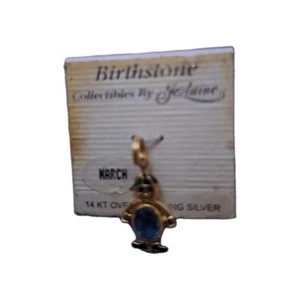 March Boy Charm-14 K over Sterling Silver - Picture 1 of 1