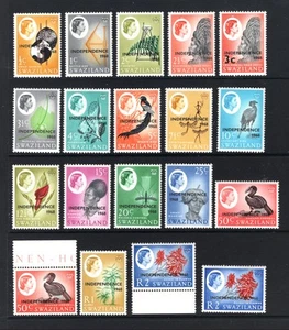 M27900 Swazilandia 1968 Independence Opt Set X19 sin montar como nuevo Sg 142/60 Cat £40 - Imagen 1 de 1