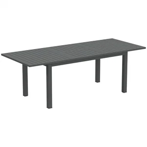Aluminium Extending Garden Table with Slatted Top for 6-8 Person, 160/2 - Picture 1 of 12