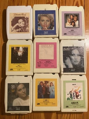 8-Track Lot | 70s | Olivia Newton John, ABBA, Diana Ross Disco Pop 1970s Tapes - Image 1 of 4