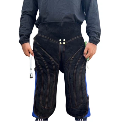 Leather Farrier Chaps Apron Full Coverage with Tool Pockets and Nail Magnets - Image 1 of 4