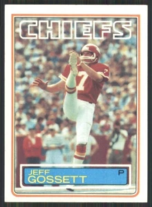 1983 Topps #285 Jeff Gossett RC Kansas City Chiefs 2710 - Picture 1 of 2