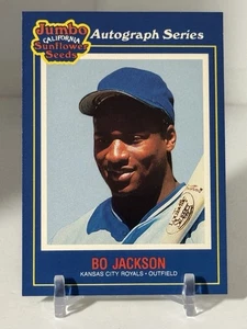 Bo Jackson  1990 Jumbo  Sunflower Seeds Autograph Series #4 SHIPS SAME DAY  E41 - Picture 1 of 6