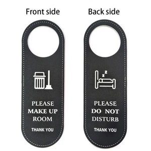 Double Sided Door Sign Do Not Disturb Reminder for Hotels Cafes and Offices - Picture 1 of 12