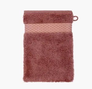 Nuevo Guante Yves Delorme Guante Cara Baño Lavado 6x9 Granada Rojo Terry Algodón Modal - Imagen 1 de 23