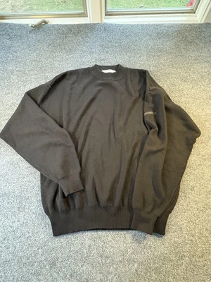 Suéter Obermeyer de Colección para Hombres XL Negro Lana Acrílico T-Bird Pullover Ropa de Esquí Años 90 Foto 1 de 4