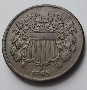 1865 2 CENT PIECE BEAUTIFUL COIN!! - Picture 1 of 5