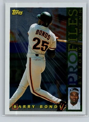 1996 Topps #NL-03 Barry Bonds Profiles by Tony Gwynn NL - Image 1 of 2