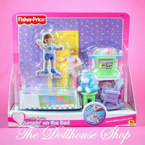 Fisher Price Loving Family Puppenhaus Jumpin' on the Bed Kinderzimmer - Bild 1 von 1