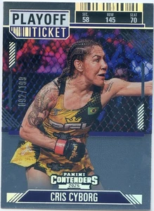 2025 Panini Contenders PFL CRIS CYBORG #76 Playoff Ticket #92/199 - Picture 1 of 2