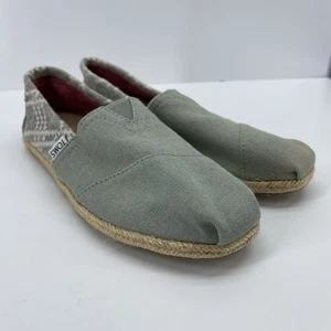 TOMS Womens Size 8 M Denim/ Light Green - Picture 1 of 9