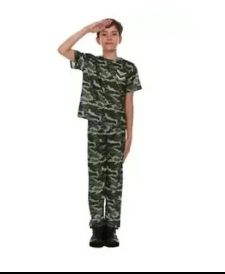 childs medium size 6-8 Camo Soldier uniform - Image 1 of 2