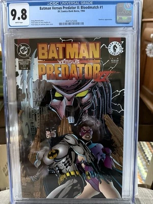 Batman Versus Predator II: Bloodmatch #1 (1994) CGC 9.8~Páginas Brancas. Apenas classificado - Imagem 1 de 3