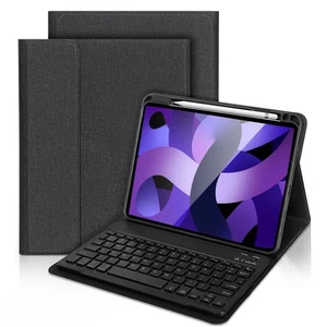 Bluetooth Keyboard With Smart Case Cover For iPad 9th 8th Generation 10.2" Air 3 - Picture 1 of 17