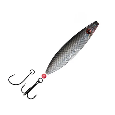 Jenzi Blinker Seatrout III Inliner silber schwarz Forellenblinker UV-aktiv - Bild 1 von 2