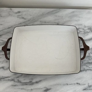 Vintage Dansk Designs France IHQ Kobenstyle Braun Emaille Bäckerschale 10,5x8x2" - Bild 1 von 13