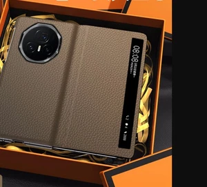 Magnet Smart Fenster Echt Leder Tasche Flip Case Schutzhülle für Honor Magic V3* - Bild 1 von 17