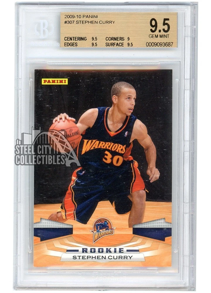 Stephen Curry Panini Grade 9.5 Rookie Basketball Trading Cards