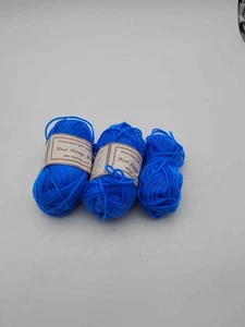 3er Pack royalblau 100% Acryl Garn 50g 133m Basteln Häkeln - Bild 1 von 3