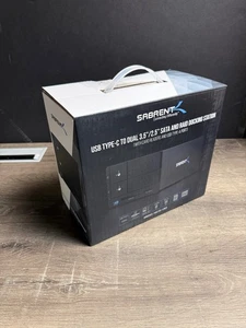 Sabrent USB Type-C to Dual 3.5" SATA and RAID Docking Station - Picture 1 of 6