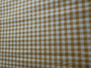 Huff-N-Puff quilt fabric by Andover 2724-Y Golden yellow checks - Picture 1 of 7