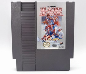 VTG VIDEO GAME Blades Of Steel 1998 NES Nintendo Sports Hockey Tested AUTHENTIC