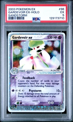 POKEMON GARDEVOIR EX PSA 5 SANDSTORM HOLO #96 2003 - image 1 of 3
