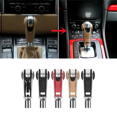 Actualización de perilla de cambio de marchas de fibra de carbono de lujo para Porsche Cayman Boxster 2009-2016 Foto 1 de 4