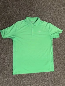 Nike Golf Polo grün groß leicht atmungsaktiv Sport Dri Fit Fitnessstudio sportlich - Bild 1 von 6