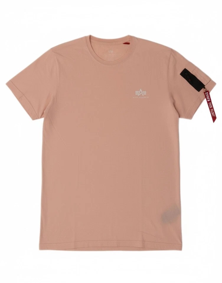 ALPHA INDUSTRIES Mens T-Shirt Top Large Pink AF09 - Image 1 of 4