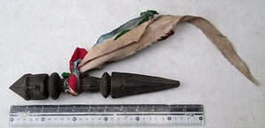 BLESSED Old Tibet Tibetan Buddhist Bodhi Wood Phurba - Picture 1 of 3