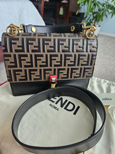 Fendi Kan I Bag Leather Medium at 1stDibs