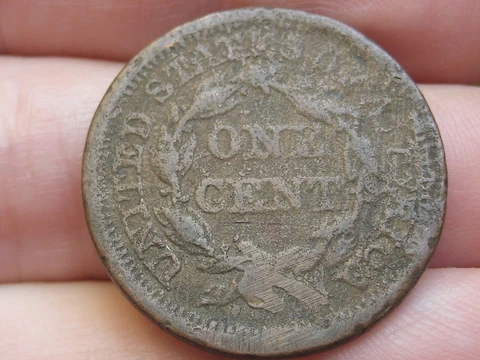 1843-1857 Braided Hair Large Cent Penny, Large Letters Cover