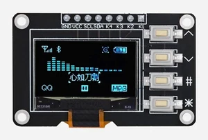 0.96 Zoll Oled IIC 128x64 Mit 4 Tasten kompatibel mit Arduino Raspberry ESP32 - Bild 1 von 2