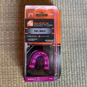 New! Shock Doctor Gel Max Convertible Mouthguard - Pink - DAMAGED PACKAGE - Picture 1 of 2