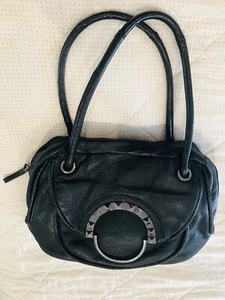 NWOT Mimco Soft Leather Hand/shoulder Bag black Colour Gunmetal Hardware - Picture 1 of 12