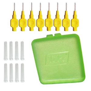 TePe Interdentalbürsten gelb 0,7 Reise SET mit Reiseetui Hygienebox Urlaub NEU - Bild 1 von 2