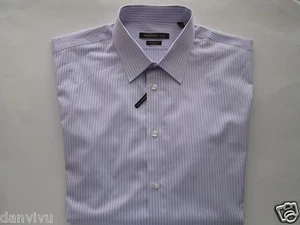 John Varvatos ‘Star USA Med-Spread Long SLV Men DressShirt Orchid Stripe 17 | 35 - Picture 1 of 10