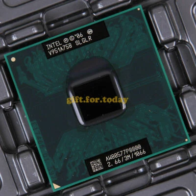 For Intel Core 2 Duo P8800 2.66 GHz Dual-Core 3M/1066MHZ SLGLR CPU Processor - Image 1 of 4