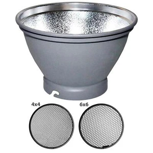 NICEFOTO Reflektor für Elinchrom Studioblitze Ø200 plus Wabenset 4x4mm + 6x6mm - Bild 1 von 5