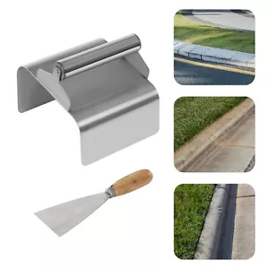 Paleta de bordillo de hormigón bordeador de paisaje paleta herramienta Kraft con cuchillo de masilla - Imagen 1 de 18