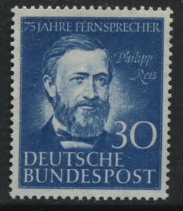 Germany 30 pf  blue Philipp Reis unmounted mint NH - Picture 1 of 1