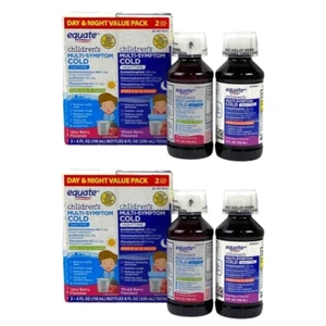 Equate Children's Daytime Nighttime Liquid Cold Medicine Multi-Symptom Sept 2025 - Picture 1 of 6