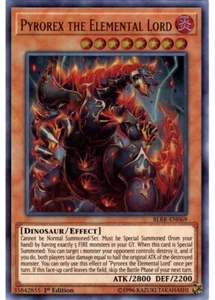 Yugioh - Pyrorex the Elemental Lord (Ultra Rare) (1st Edition) - BLRR-EN069 P - Picture 1 of 1