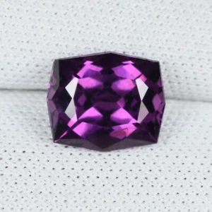 2.14 ct RARE LUSTROUS PURPLE NATURAL RHODOLITE GARNET Fancy Cushion See Vdo 1st - Picture 1 of 2