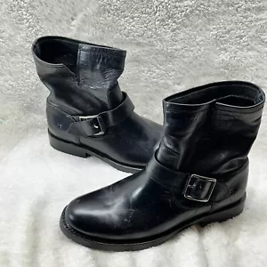 FRYE Veronica Leather Slouch Bootie Black Size 6.5 Value: $348 - Picture 1 of 10