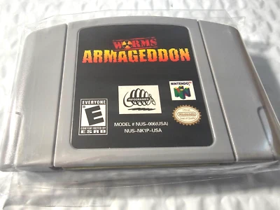New Nintendo 64 Worms Armageddon N64 Nintendo Infogames 2000 Game Cartridge - Image 1 of 4