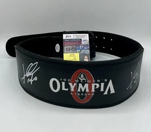 JAY CUTLER MR. OLYMPIA HAND SIGNED (DOUBLE SIGNED) WEIGHTLIFTING BELT +JSA COA - Picture 1 of 6